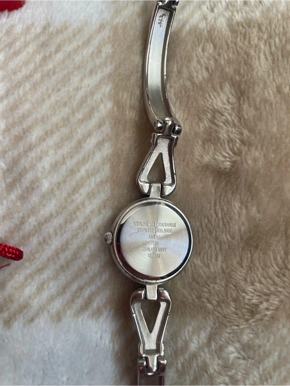VTG Anne Klein Stainless Steel Silver Tone Ladies Bracelet Watch with White Dial
